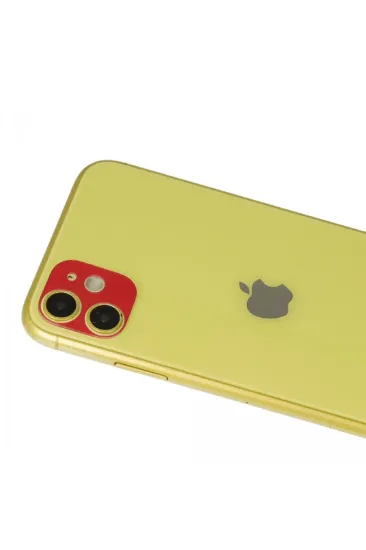 Newface iPhone 11 Rainbow Kamera Lens Koruma Cam - Kırmızı resmi