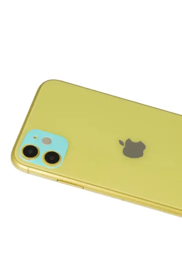 Newface iPhone 11 Rainbow Kamera Lens Koruma Cam - Yeşil resmi
