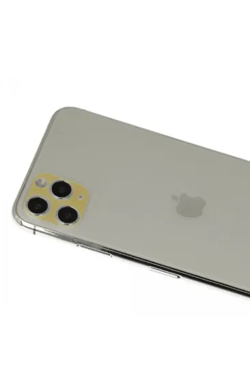 Newface iPhone 11 Pro Max Rainbow Kamera Lens Koruma Cam - Gold resmi