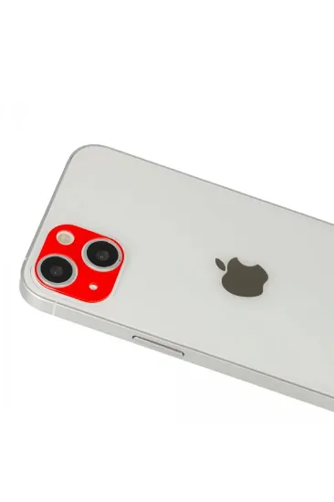 Newface iPhone 13 Rainbow Kamera Lens Koruma Cam - Kırmızı resmi