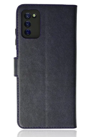 Newface Samsung Galaxy A03S Kılıf Trend S Plus Kapaklı Kılıf - Lacivert resmi