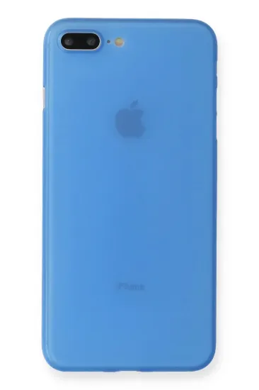 Newface iPhone 7 Plus Kılıf PP Ultra İnce Kapak - Mavi resmi