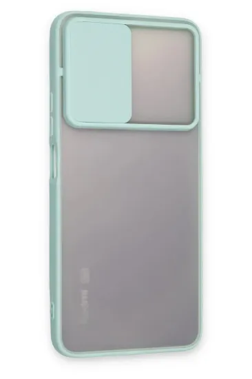 Newface Xiaomi Redmi Note 11T Kılıf Palm Buzlu Kamera Sürgülü Silikon - Turkuaz resmi