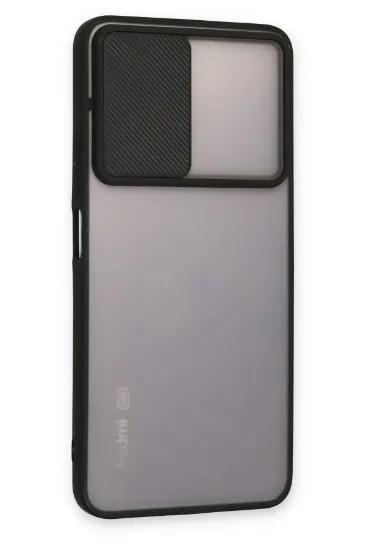 Newface Xiaomi Redmi Note 11 Pro Plus 5G Kılıf Palm Buzlu Kamera Sürgülü Silikon - Siyah resmi
