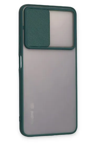 Newface Xiaomi Redmi Note 11 Pro Plus 5G Kılıf Palm Buzlu Kamera Sürgülü Silikon - Yeşil resmi
