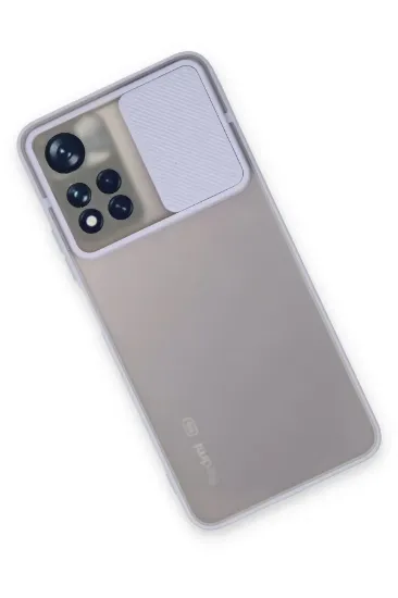 Newface Xiaomi Redmi Note 11 Pro Plus 5G Kılıf Palm Buzlu Kamera Sürgülü Silikon - Lila resmi