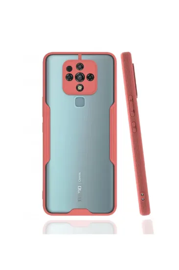 Newface Tecno Camon 16 Kılıf Platin Silikon - Pembe resmi