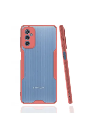 Newface Samsung Galaxy M52 5G Kılıf Platin Silikon - Pembe resmi