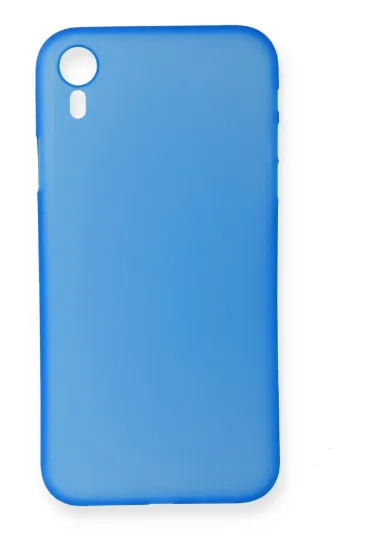 Newface iPhone XR Kılıf PP Ultra İnce Kapak - Mavi resmi