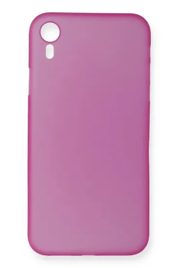 Newface iPhone XR Kılıf PP Ultra İnce Kapak - Pembe resmi