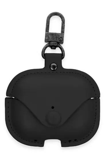 Newface Airpods 3 (3.nesil) Çanta Deri Kılıf - Siyah resmi