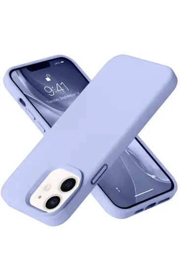 Newface iPhone 12 Kılıf Nano içi Kadife Silikon - Lila resmi