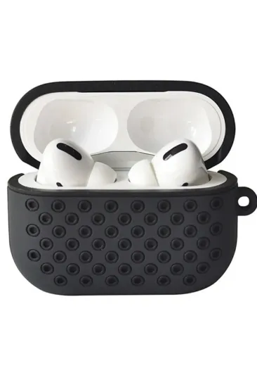 Newface Airpods Pro 2 (2.nesil) Spor Delikli Kılıf - Siyah-Siyah resmi