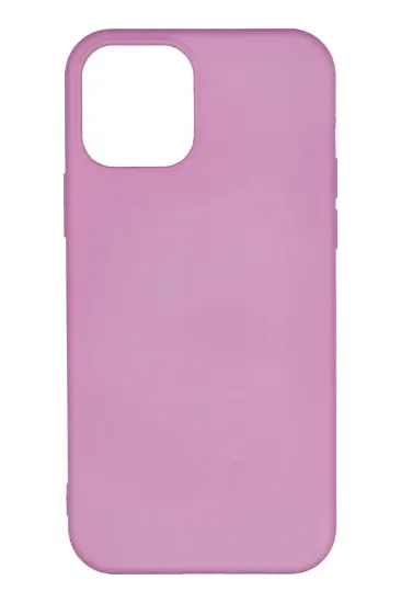 Newface iPhone 12 Kılıf Nano içi Kadife Silikon - Pembe resmi
