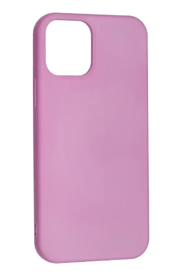 Newface iPhone 12 Kılıf Nano içi Kadife Silikon - Pembe resmi