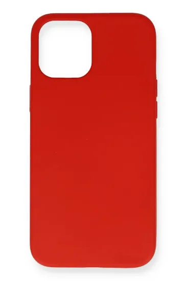 Newface iPhone 12 Mini Kılıf Nano içi Kadife Silikon - Kırmızı resmi