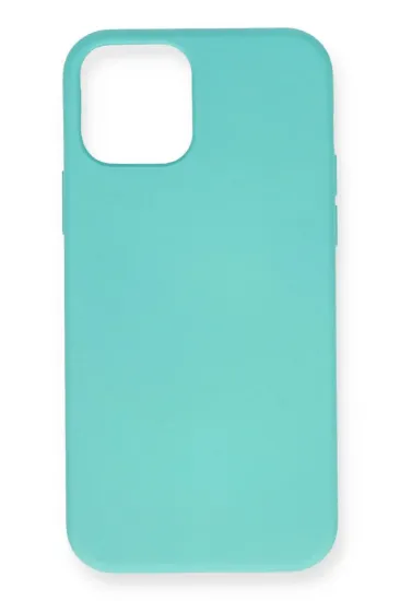 Newface iPhone 12 Mini Kılıf Nano içi Kadife Silikon - Turkuaz resmi