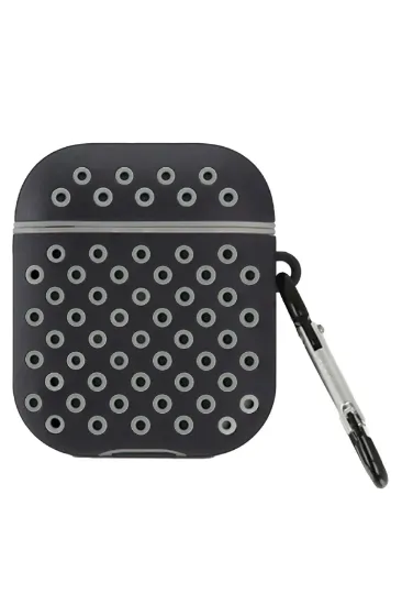 Newface Airpods 2 (2.nesil) Spor Delikli Kılıf - Siyah-Gri resmi