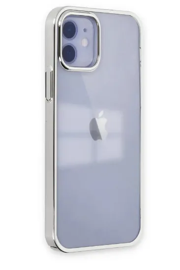 Newface iPhone 12 Kılıf Element Silikon - Gümüş resmi