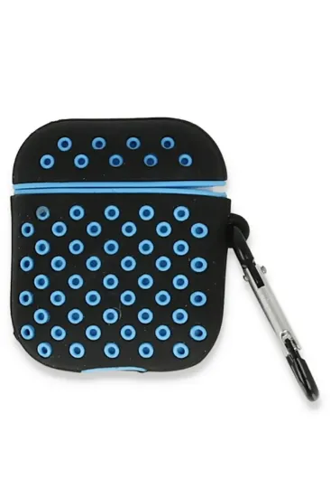 Newface Airpods 3 (3.nesil) Spor Delikli Kılıf - Siyah-Mavi resmi