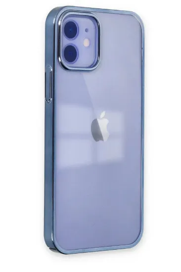 Newface iPhone 12 Kılıf Element Silikon - Mavi resmi