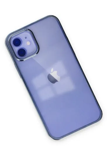 Newface iPhone 12 Kılıf Element Silikon - Mavi resmi