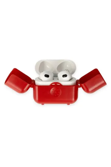 Newface Airpods 3 (3.nesil) Basmalı Kılıf - Kırmızı resmi