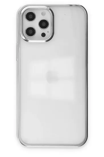 Newface iPhone 12 Pro Max Kılıf Element Silikon - Gümüş resmi