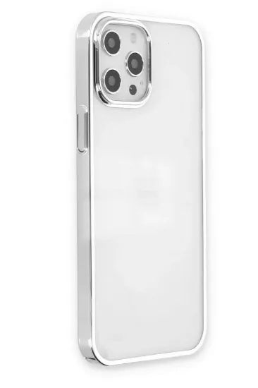 Newface iPhone 12 Pro Max Kılıf Element Silikon - Gümüş resmi