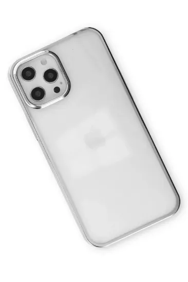 Newface iPhone 12 Pro Max Kılıf Element Silikon - Gümüş resmi
