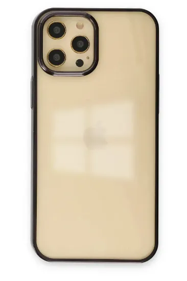 Newface iPhone 12 Pro Max Kılıf Element Silikon - Siyah resmi
