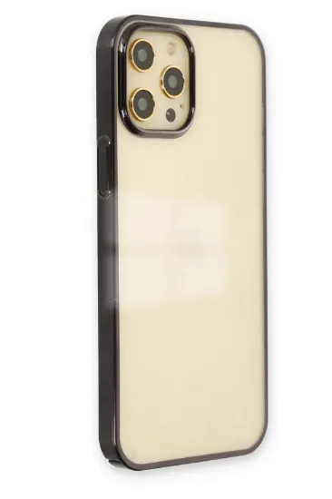 Newface iPhone 12 Pro Max Kılıf Element Silikon - Siyah resmi