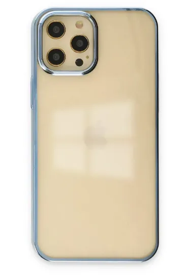 Newface iPhone 12 Pro Max Kılıf Element Silikon - Mavi resmi