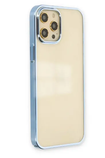 Newface iPhone 12 Pro Max Kılıf Element Silikon - Mavi resmi
