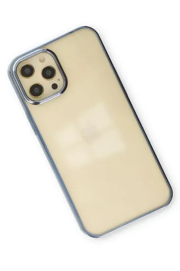 Newface iPhone 12 Pro Max Kılıf Element Silikon - Mavi resmi