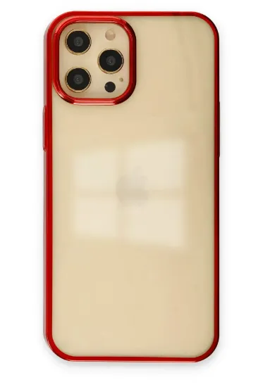 Newface iPhone 12 Pro Max Kılıf Element Silikon - Kırmızı resmi
