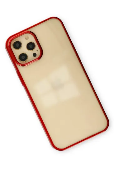 Newface iPhone 12 Pro Max Kılıf Element Silikon - Kırmızı resmi
