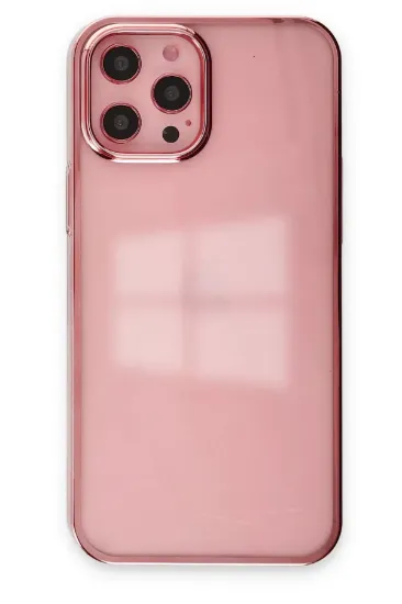 Newface iPhone 12 Pro Max Kılıf Element Silikon - Pembe resmi