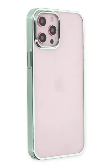 Newface iPhone 12 Pro Max Kılıf Element Silikon - Yeşil resmi