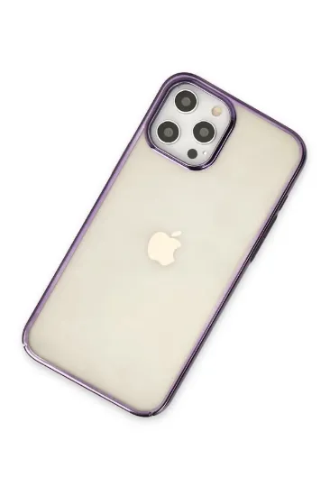 Newface iPhone 12 Pro Max Kılıf Element Silikon - Mor resmi