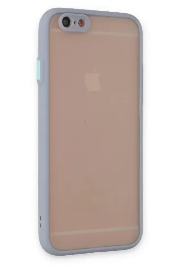 Newface iPhone 6 Kılıf Montreal Silikon Kapak - Gri resmi