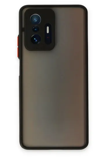 Newface Xiaomi Mi 11T Pro Kılıf Montreal Silikon Kapak - Siyah resmi