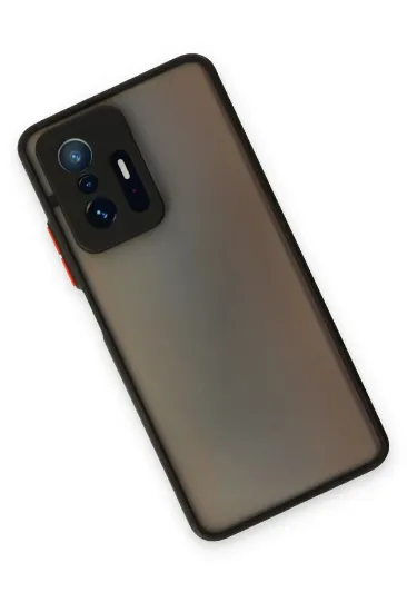 Newface Xiaomi Mi 11T Pro Kılıf Montreal Silikon Kapak - Siyah resmi