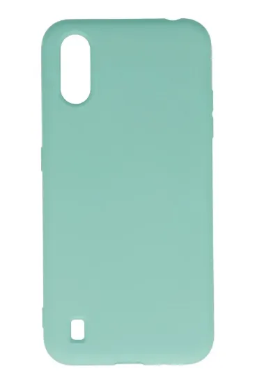 Newface Samsung Galaxy A01 Kılıf Nano içi Kadife Silikon - Turkuaz resmi