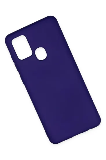 Newface Samsung Galaxy A21S Kılıf Nano içi Kadife Silikon - Mor resmi