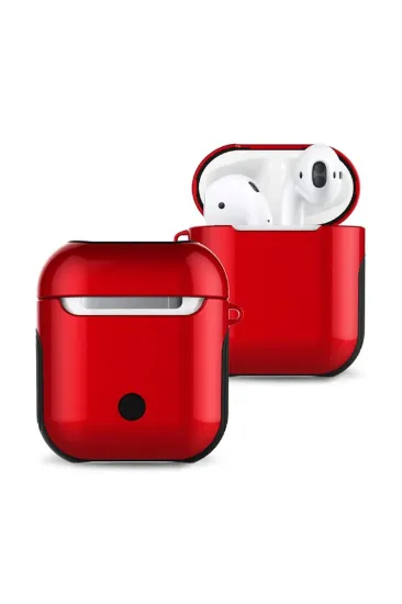 Newface Airpods 2 (2.nesil) 3in1 Kılıf - Kırmızı resmi