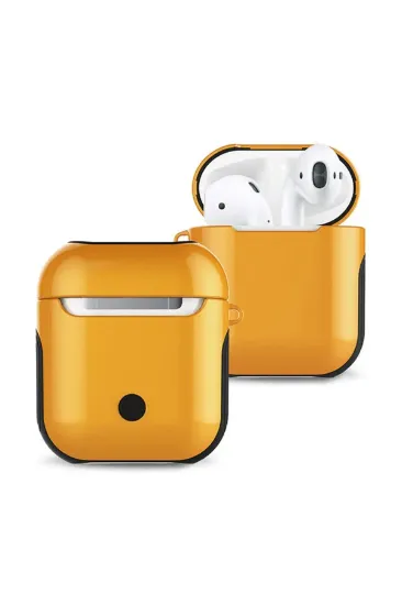 Newface Airpods 2 (2.nesil) 3in1 Kılıf - Sarı resmi