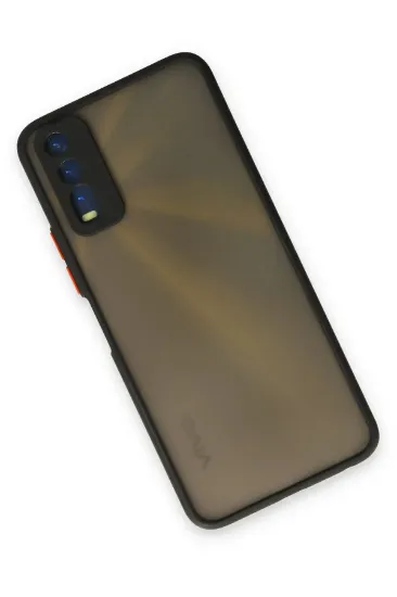 Newface Vivo Y11S Kılıf Montreal Silikon Kapak - Siyah resmi
