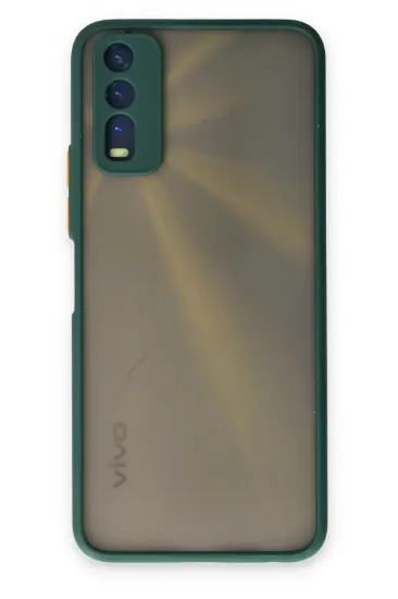 Newface Vivo Y11S Kılıf Montreal Silikon Kapak - Yeşil resmi