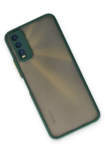Newface Vivo Y11S Kılıf Montreal Silikon Kapak - Yeşil resmi